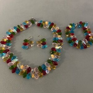 Custom 3 Piece Multicolor Beaded Jewelry Set
